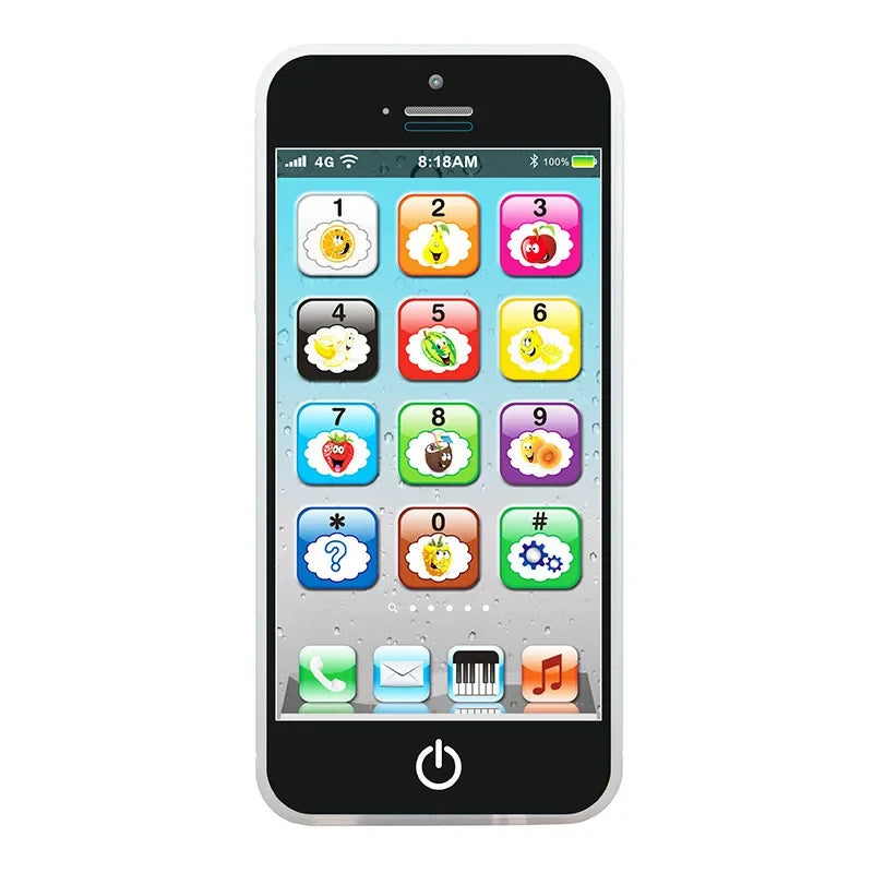 Kids Simulation Phone Toy | Musical English Learning Mobile with Lights & Sounds
