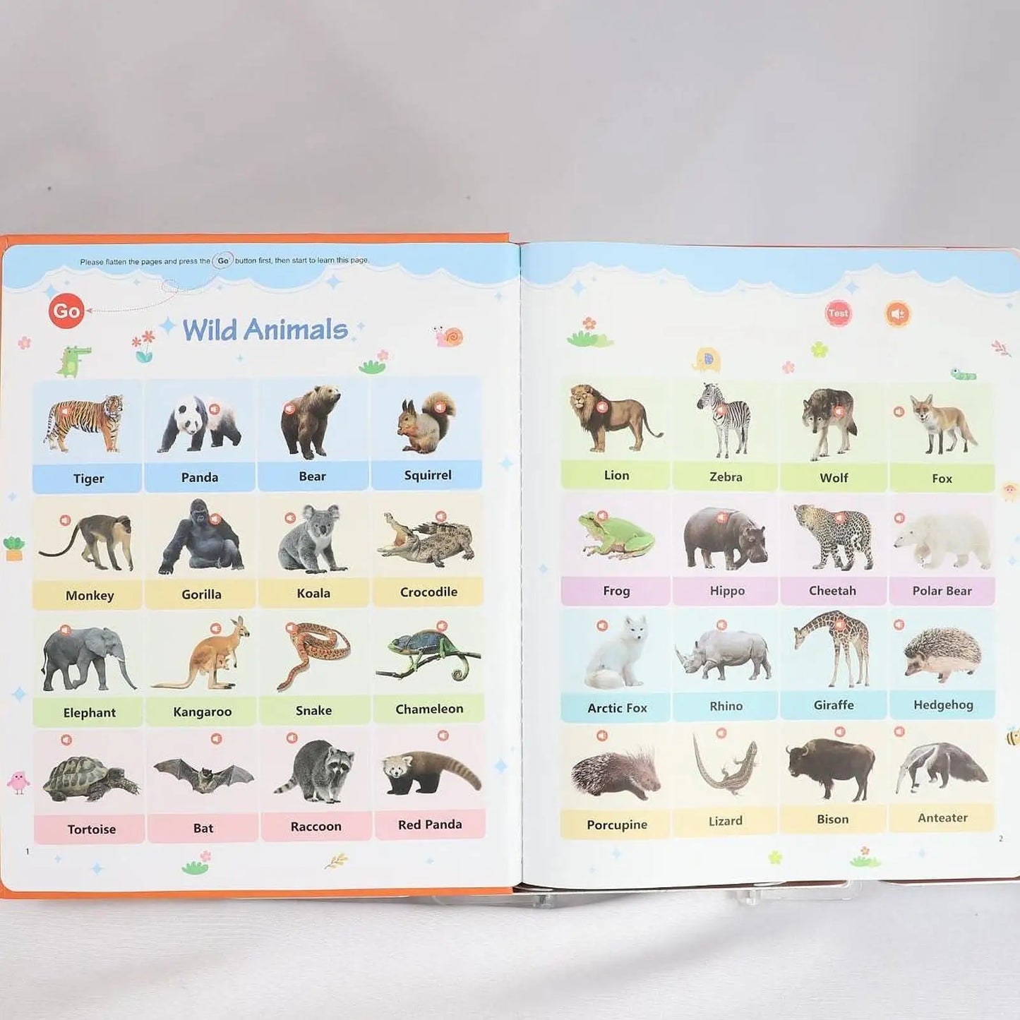 English Talking Sound Book for Kids, Interactive Audio Learning Book with Point-to-Read Educational Activities