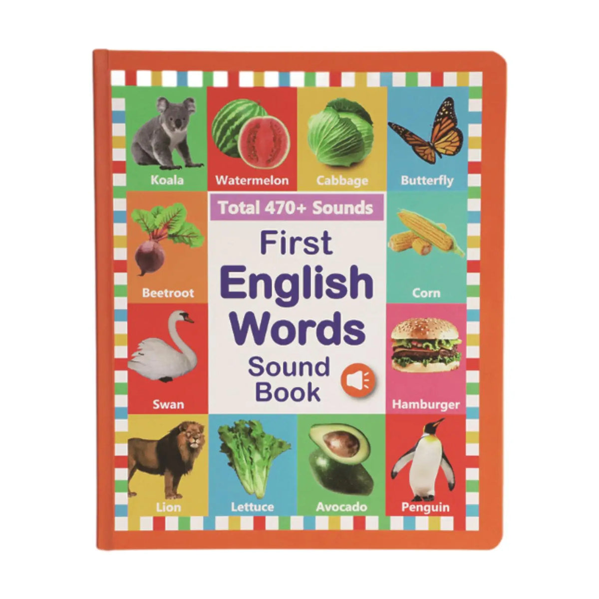 English Talking Sound Book for Kids, Interactive Audio Learning Book with Point-to-Read Educational Activities