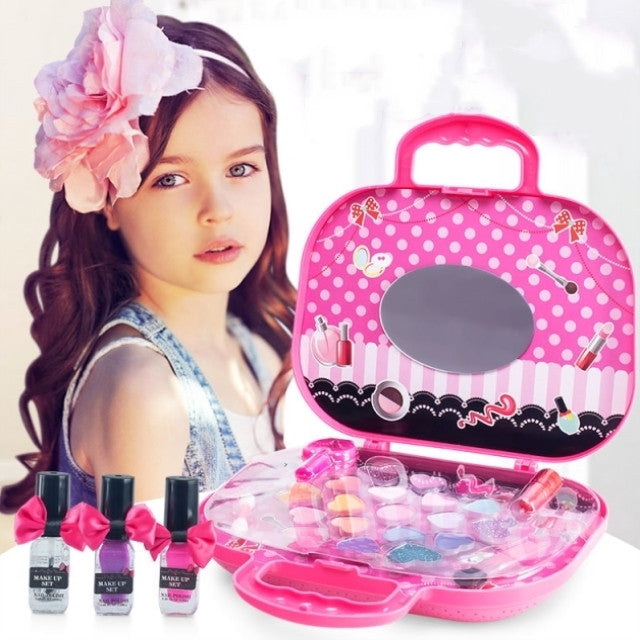 Children's cosmetic toy set with pretend makeup kit for kids