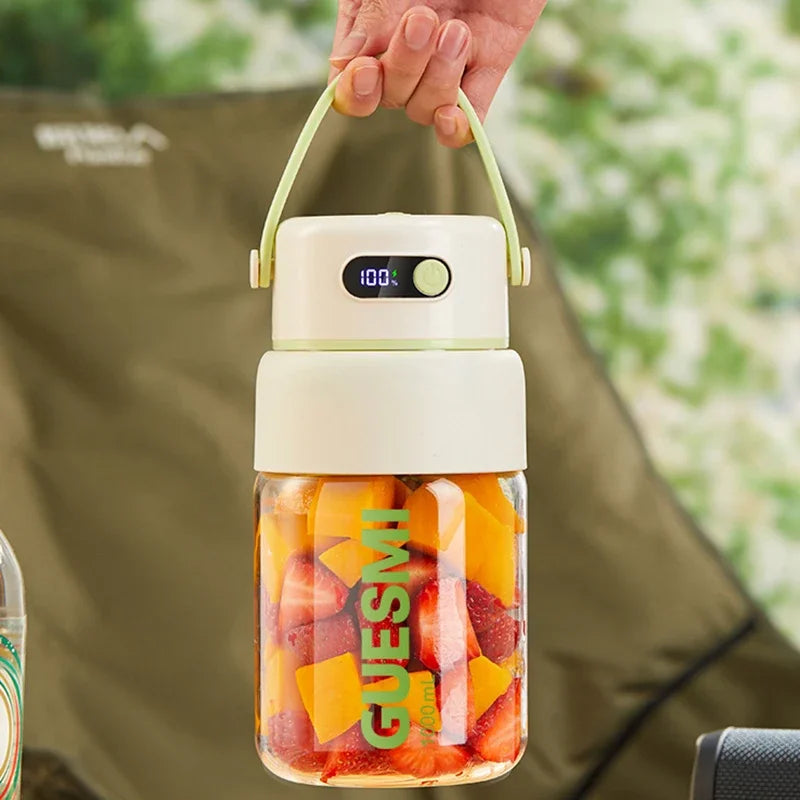1000ML Portable Blender, USB Rechargeable Electric Juicer & Smoothie Maker for Fruits, Shakes and Home Use