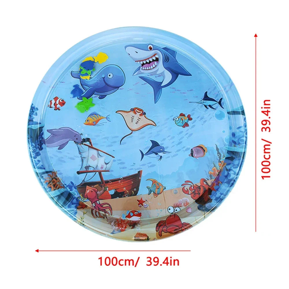 Baby Water Play Mat | Inflatable Tummy Time Activity & Early Learning Toy for Infants