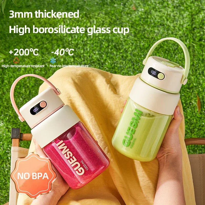 1000ML Portable Blender, USB Rechargeable Electric Juicer & Smoothie Maker for Fruits, Shakes and Home Use