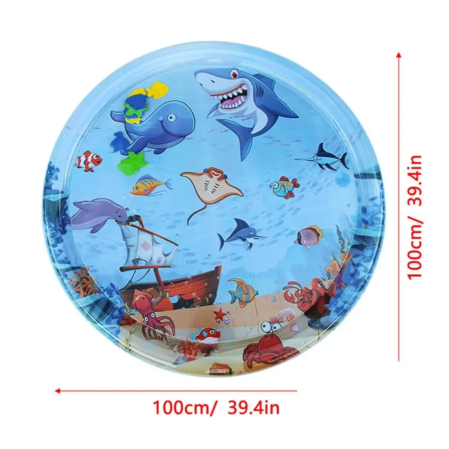 Baby Water Play Mat | Inflatable Tummy Time Activity & Early Learning Toy for Infants