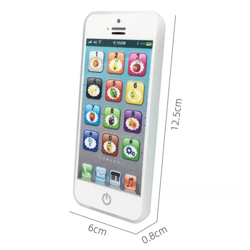 Kids Simulation Phone Toy | Musical English Learning Mobile with Lights & Sounds