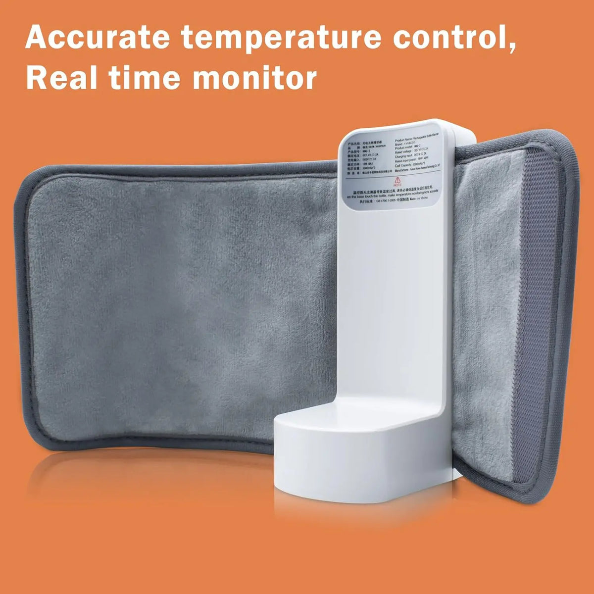 Rechargeable Baby Bottle Warmer, 6-Level Temperature Control with Display