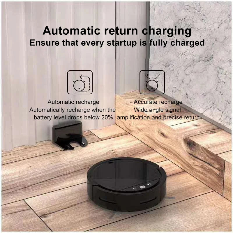 Smart Robot Vacuum Cleaner with APP & Voice Control, Automatic Recharging Sweeping and Mopping Robot