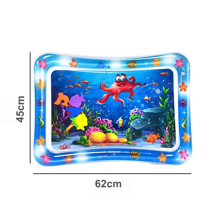 Baby Water Play Mat | Inflatable Tummy Time Activity & Early Learning Toy for Infants