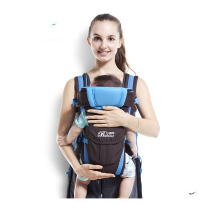 Double shoulder baby carrier for mother and child travel and hands-free carrying