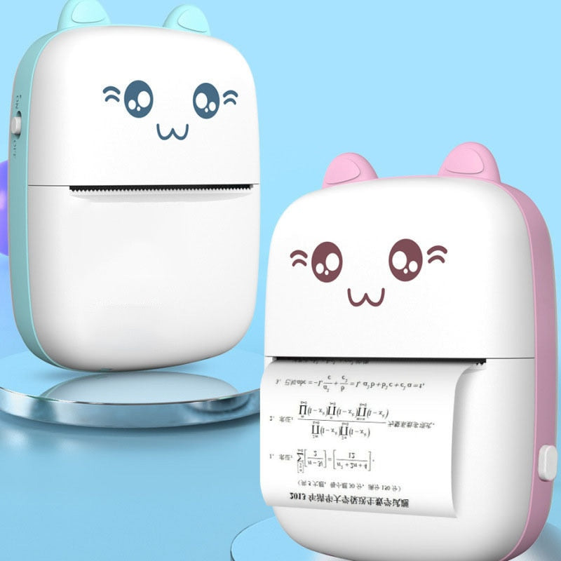 Portable mini Bluetooth thermal printer for phone, notes, photos and labels
